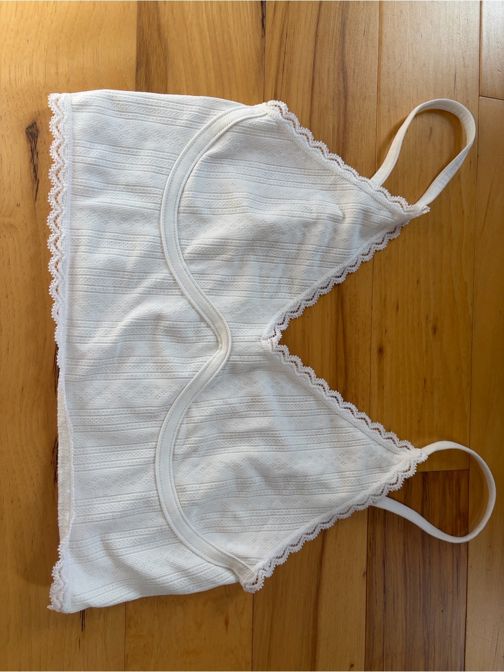 Primark White Lace-Trim Bralette